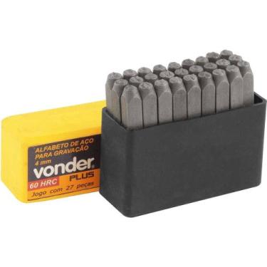Imagem de Alfabeto/punção de aço Para Gravação, 4 mm, Vonder Plus OstenVonder
