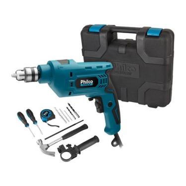 Imagem de Furadeira de Impacto Philco Force 650W - 5 Velocidades 3/8 com Maleta 