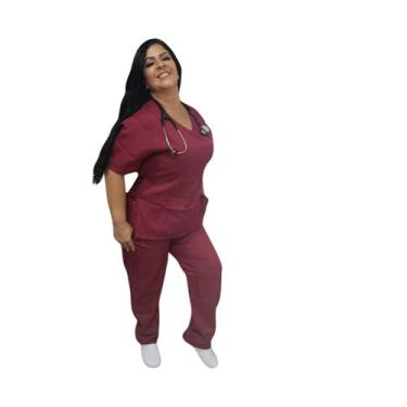 Imagem de Scrub pijama hospitalar diversas cores - GLMED, VINHO, GG
