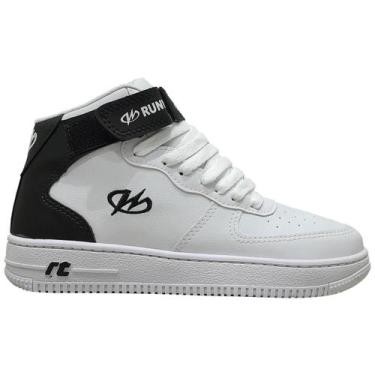 Imagem de Tenis Runway Rw2020 Cano Alto Masculino Conforto Aventura, Branco, Pre
