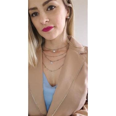 Imagem de Blazer com Strass - Sallas Moda, P, Nude