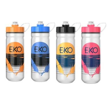 Imagem de Garrafa De Água Com Alça Academia 750ml Eko Bico Silicone Sortidas