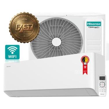 Imagem de Ar Condicionado Inverter 18000 BTUs Quente e Frio Hisense HiWall WiFi 