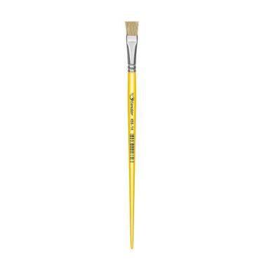Imagem de Pincel Chato Cerda Natural Cabo Longo Amarelo 456 Condor, 14