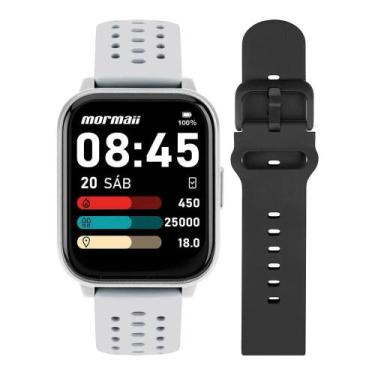 Imagem de Relógio Smartwatch Mormaii Life Plus Ref: Molife2ab/8k Prateado 2 Puls
