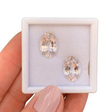 Imagem de Kunzita Rosa Oval Par 13,91ct - ENE2ESE