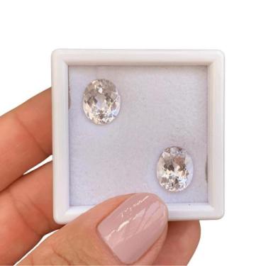 Imagem de Kunzita Rosa Oval Par 9,01ct - ENE2ESE