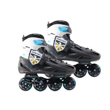 Imagem de Patins Flying Eagle F1s Tamanho 76/80mm Tamanho 43/44 Preto