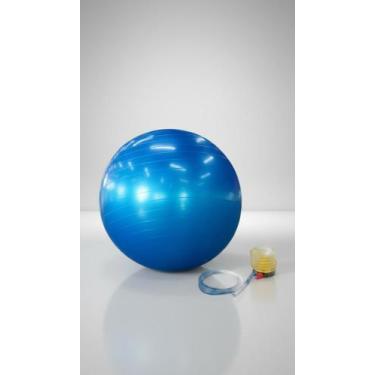 Imagem de Bola Suíça Fitness 55cm c/ Bomba Azul - Congratulations Store