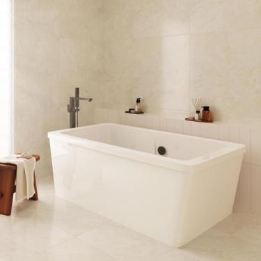 Imagem de Banheira Retangular de Imersão 170x85cm Acrílico Pierrot Ouro Fino Bra