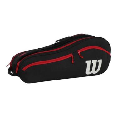 Imagem de Raqueteira Wilson Advantage 25 6Pack Preto e Vermelho