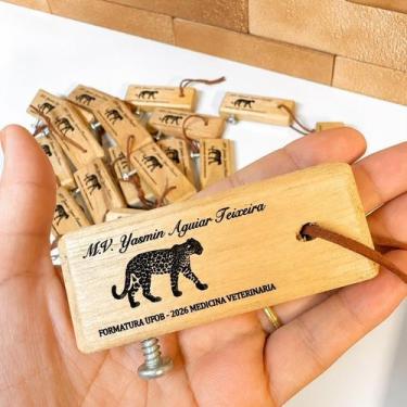Imagem de Abridor de Garrafa Personalizado em Madeira 9 cm  Lembrancinha Rústica