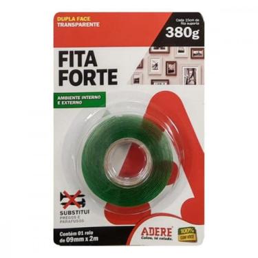 Imagem de Fita Dupla Face Adere Forte Acrilica Transparente Ambiente Interno/Ext