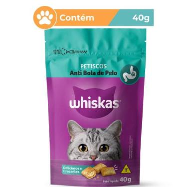 Imagem de Petisco Whiskas para Gatos Anti Bola de Pelo 40g - Mars
