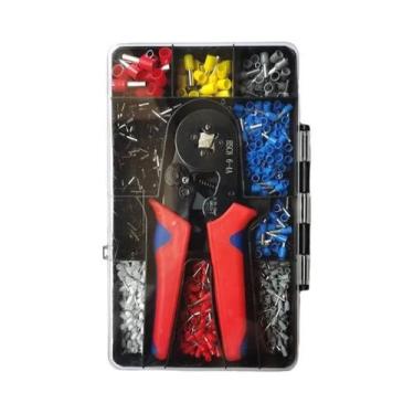 Imagem de Alicate Crimpador HSC8 6-4mm 23-7AWG Para Terminais Tubulares De Fio -