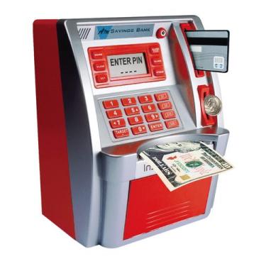 Imagem de Cofrinho infantil ATM MMP Living com alimentador automático de notas, 