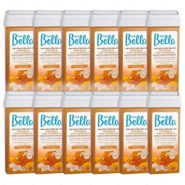 Imagem de Kit 12 Cera Refil Rollon Camomila com Calêndula Depil Bella