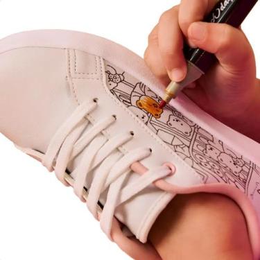 Imagem de Kit Livro Kidy Goods de Colorir com Tênis Hype Infantil Pintar Criativ
