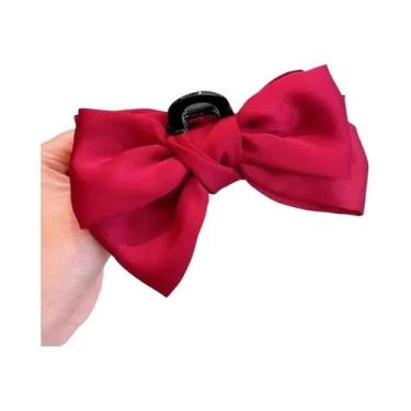 Imagem de Presilha De Cabelo Feminina Elegante Dupla Face Cor Sólida Estilo Garr