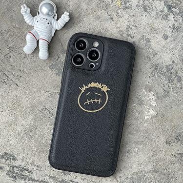 Imagem de Capa de couro macio de basquete tendência de rua para iphone 13 12 MiNi 7 8 Plus X XS XR MAX 11 Pro SE capa, preta, para iPhone 7Plus