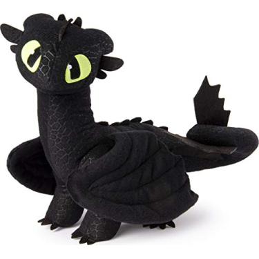 Imagem de Dreamworks Dragons, Banguela 14 polegadas Deluxe Plush Dragon, para crianças de 4 anos ou mais