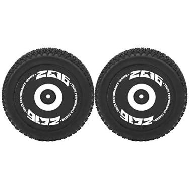 Imagem de Pneu de aro de roda RC, conjunto de pneus de tração RC de borracha leve para reparo RC para WLtoys 124018 1/12 RC carro para corrida em estrada à deriva RC carro