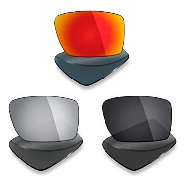 Imagem de 3 pares de lentes polarizadas de substituição da Mryok para óculos de sol Oakley Eyepatch 2 – Opções