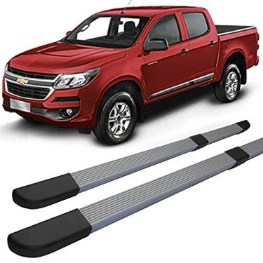 Imagem de Estribo S10 2012 a 2020 Quadrado Modelo ORIGINAL Prata C/D