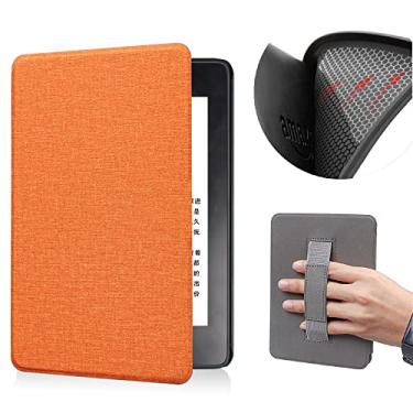Imagem de Capa de proteção macia TPU de 6 polegadas para Kindle Paperwhite antes de 2018, (Modelo EY21 e DP75SDI) Capa protetora à prova d'água com Auto Wake/Sleep e Hand Strap