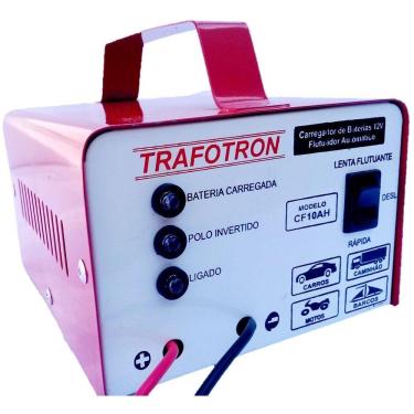 Imagem de Carregador Bateria 12v 10ah Flutuante Carro Moto Cf10