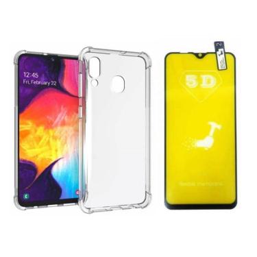 Imagem de Capinha Antichoque e Película Gel 5D Samsung A20