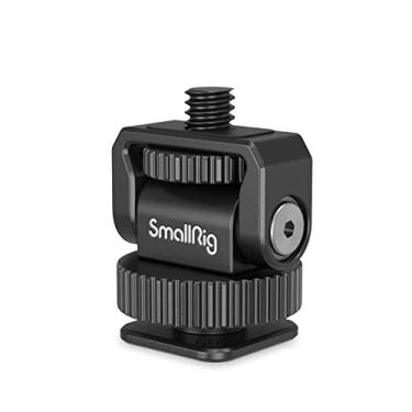 Imagem de SmallRig Adaptador de montagem de sapata fria com cabeça esférica de 0,63 cm com rosca de 0,63 cm - 20 para câmera e telefone luz de vídeo LED - 3577