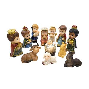 Imagem de Presépio Infantil Com 11 Peças 8cm - Enfeite Resina