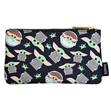Imagem de Loungefly Bolsa de cosméticos Star Wars Baby Yoda com estampa de moedas