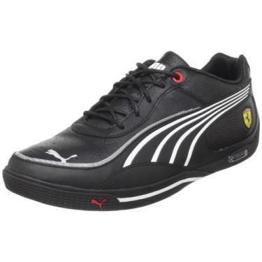 Imagem de PUMA Tênis unissex Street LO SF, Preto/Branco/Rosso Corsa, US Women's 13.5 B/US Men's 12 D
