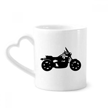 Imagem de Caneca mecânica de contorno de motocicleta caneca de café cerâmica copo de coração de vidro