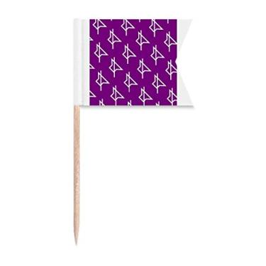 Imagem de Padrões de vedação de interruptor de controle, bandeiras de palito, marcação de rotulagem para bolo de festa, placa de queijo