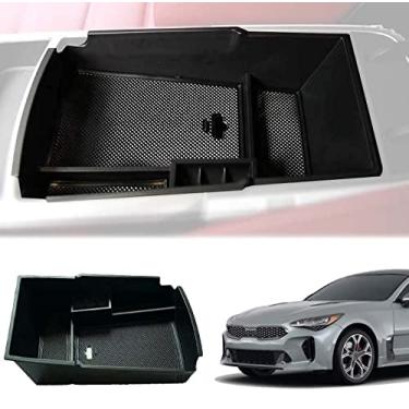 Imagem de GZBFTDH Suporte organizador de caixa de armazenamento de braço para console central de peças de carro, compatível com Kia Stinger 2018-2021 acessórios interiores automotivos