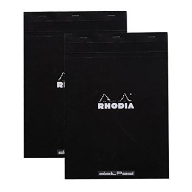 Imagem de Rhodia Bloco de bolinhas pretas 21 x 30 cm, Preto, 2 Pack