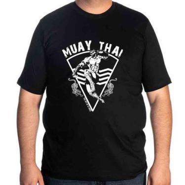Imagem de Camisa Camiseta Plus Size Academia Muay Thai Jiu Jitsu Luta - Adquirid
