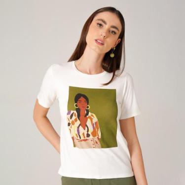 Imagem de Camiseta T-Shirt Feminina Scalk Estampada Confortável Leve