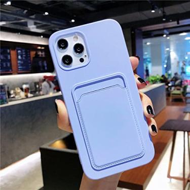 Imagem de Capa para celular Candy Color Case para iPhone 13 12 11 Pro Max XR XS Max X 7 8 Plus 11 14 Pro Soft Wallet Case T9 para iPhone 12Pro Max