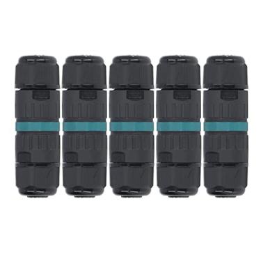 Imagem de Conector à Prova D'água 5 Peças Conector de Fio Conector de Cabo M20 3 Pinos 9-12 Mm Acessório de Conexão Rápida para Ambientes Externos