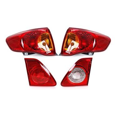 Imagem de JESYMBX Para Toyota para Corolla 2008-2010 carcaça da lanterna traseira do carro lâmpada de freio traseiro luz traseira externa sem lâmpada 8155002460