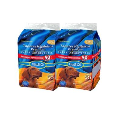 Imagem de Tapete Higienico Pet Cães Chalesco 50Un Kit 2 = 100 Tapetes