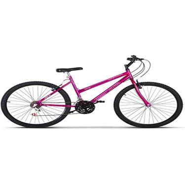 Imagem de Bicicleta de Passeio Ultra Bikes Esporte Chrome Line Aro 26 Reforçada Freio V-Brake – 18 Marchas Rosa Pink Feminina