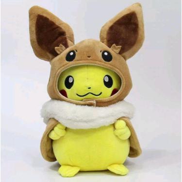 Eevee Evoluções Kit Com 2 Pelúcias Pokemon Eevee E Sylveon em