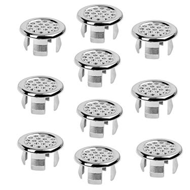 Imagem de 10 peças tampa de transbordamento de anel de de transbordamento, tampa de furo de pia, tampa de transbordamento de para cozinha, Malha