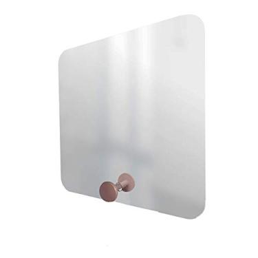 Imagem de Espelho Decorativo Cantos Com Gancho Alumínio Rosa 50 X 50 Cm