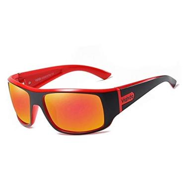 Imagem de Oculos de Sol Masculino VIAHDA Design Esportivo Polarizados 6015 (C6)